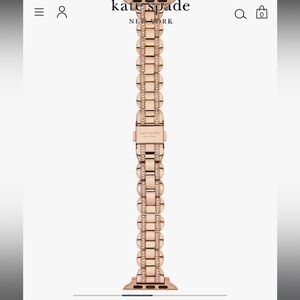 Kate Spade New York Rose Gold scallop 16mm Apple Watch bracelet watchband